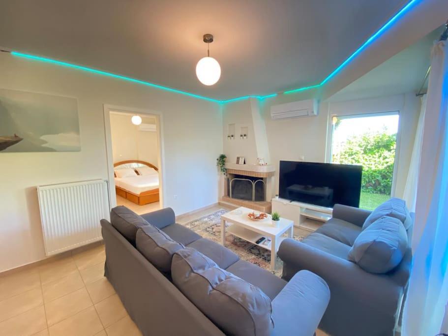 Cozy 2 Room Apartment With Garden Near Athens Air-Port アルテミダ エクステリア 写真